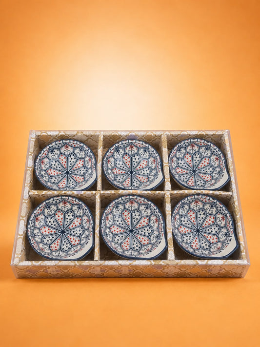 6-Piece Ceramic Sauce Bowl Set