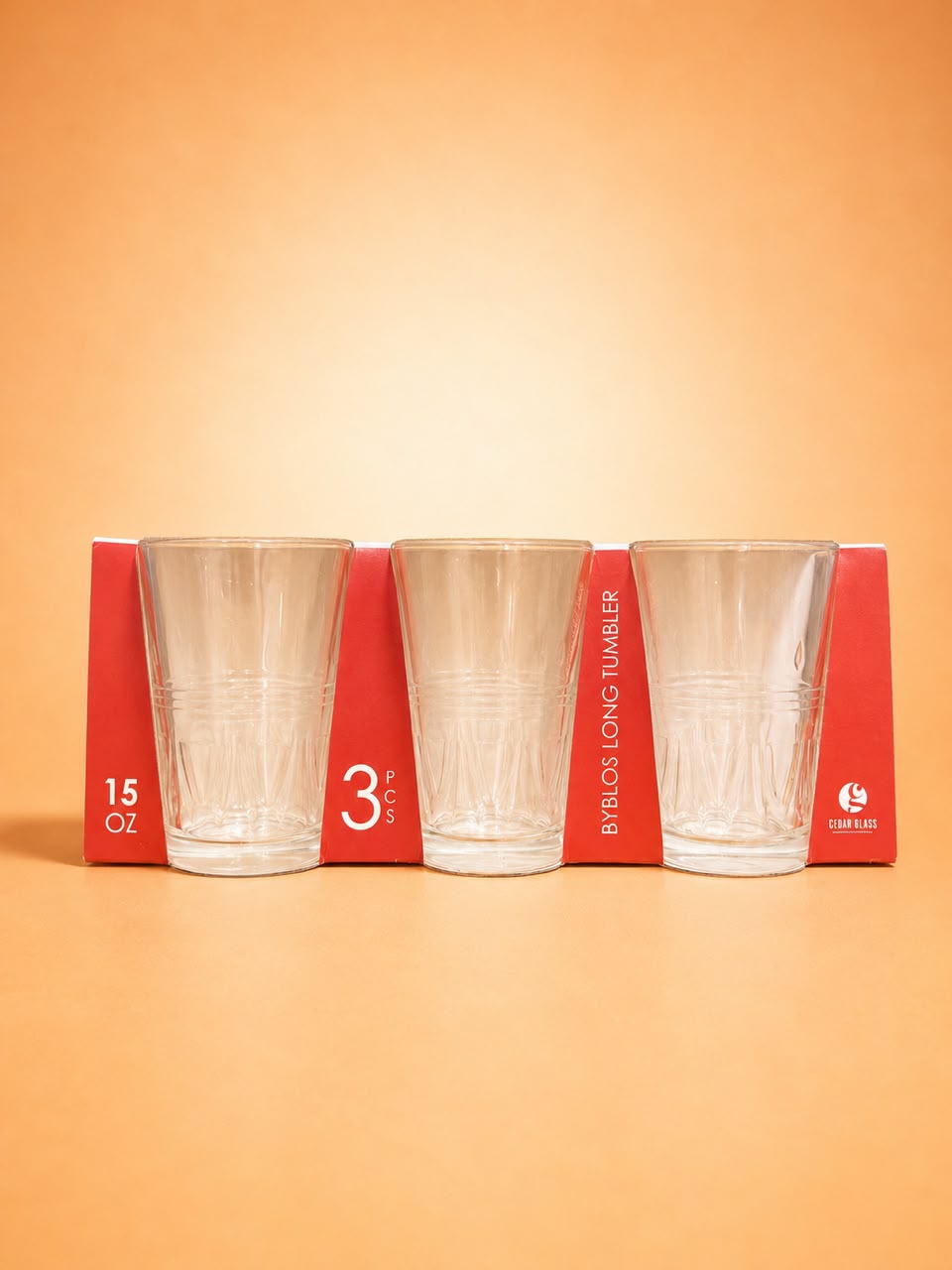6-Piece Glass Tumbler Set (15 oz)