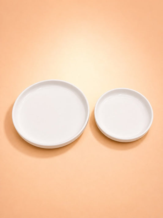 White Coupe Plate