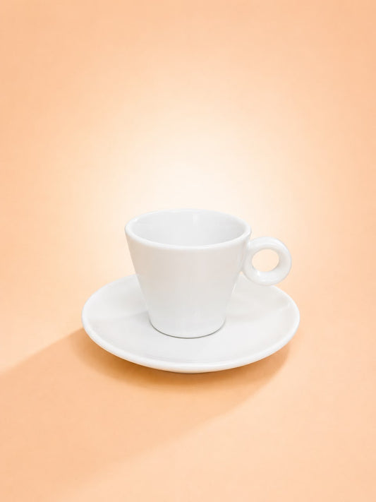 White Coffee Cup & Saucer – 6×6