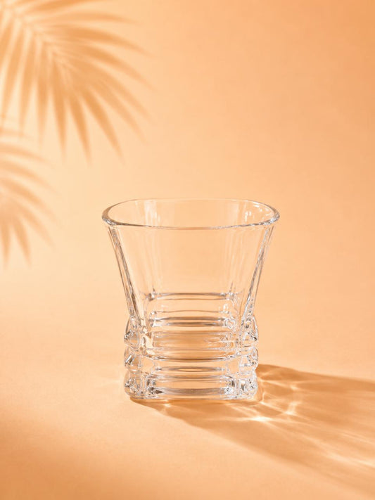 Textured Glass Cups – 280ml, 6 Pieces