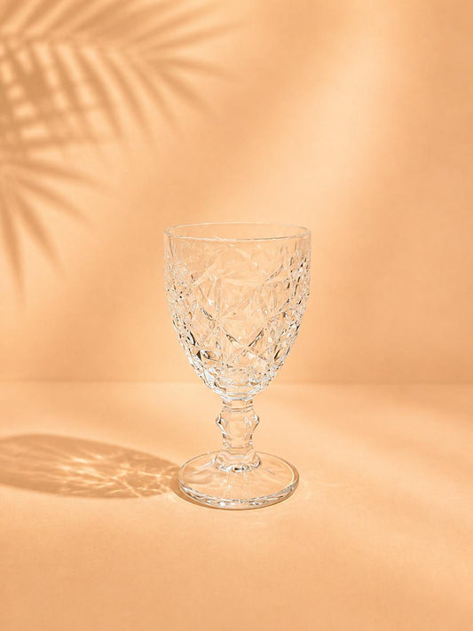 6pcs Elegant Textured Glasses – 400ml