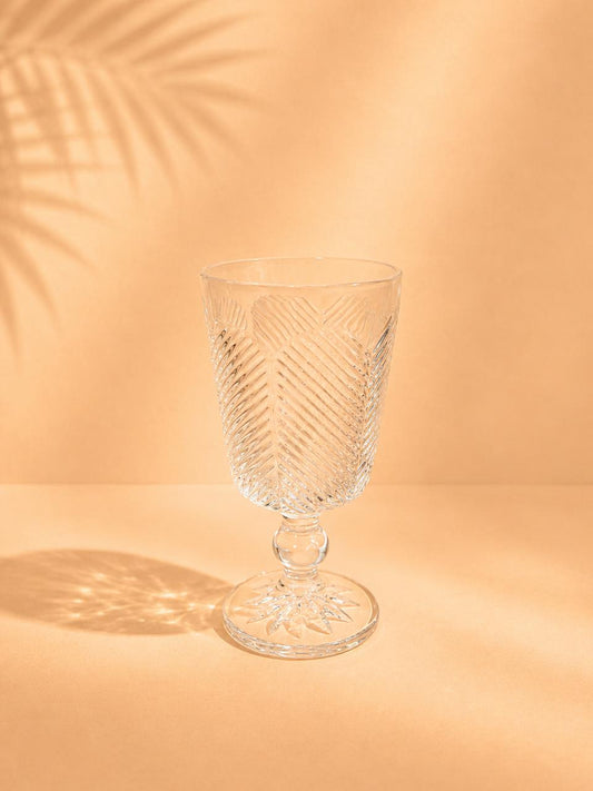 6pcs Elegant Textured Glasses – 400ml