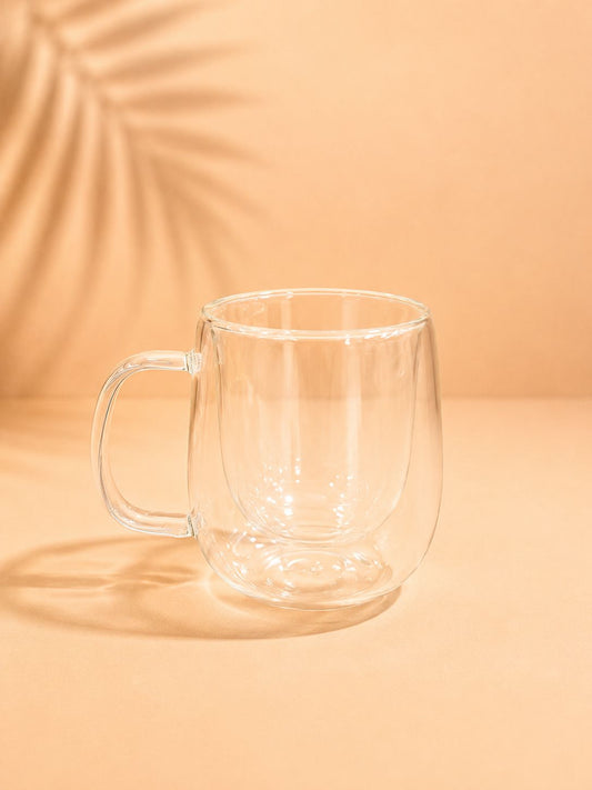 Double-Wall Glass Mug – 160–180 ml