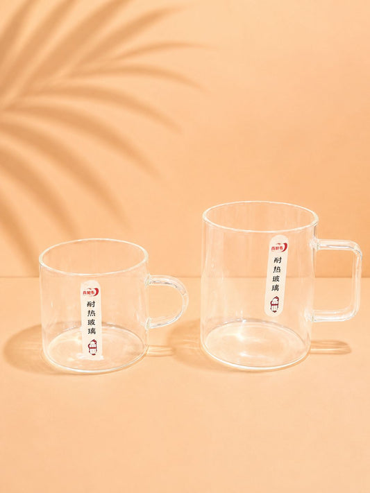 Heat-Resistant Glass Mug – 130 ml & 220 ml 6pcs