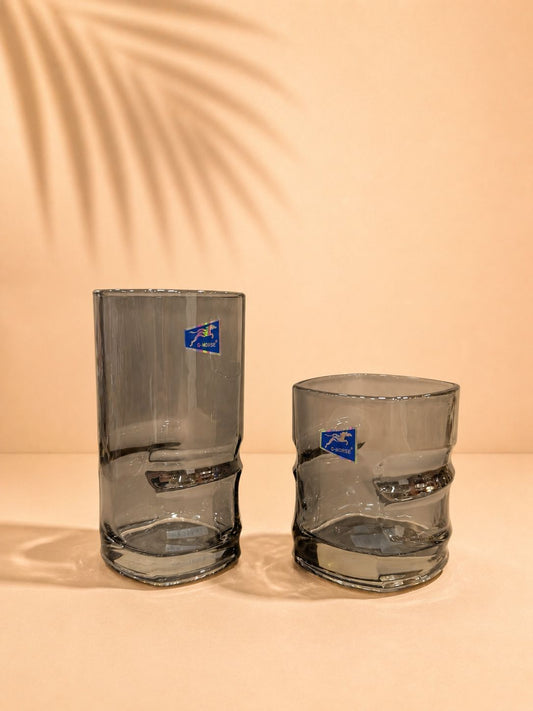 Smoky Glass Tumbler Set – 6 Pcs