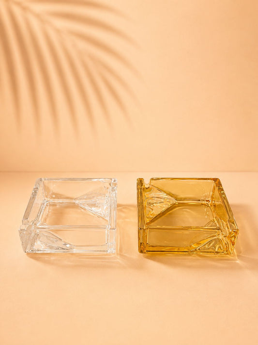Square Glass Ashtray – 11.5cm