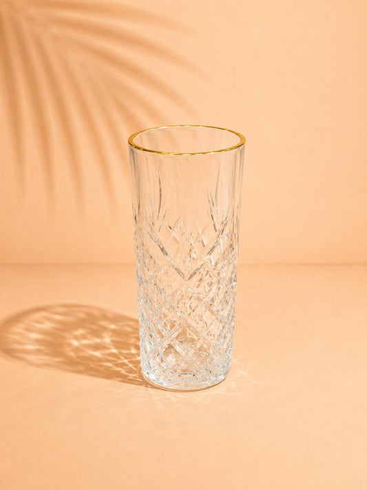 Gold Rim Highball Glass 6pcs