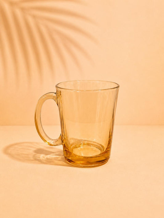 Amber Glass Mug – 300ml (6pcs)