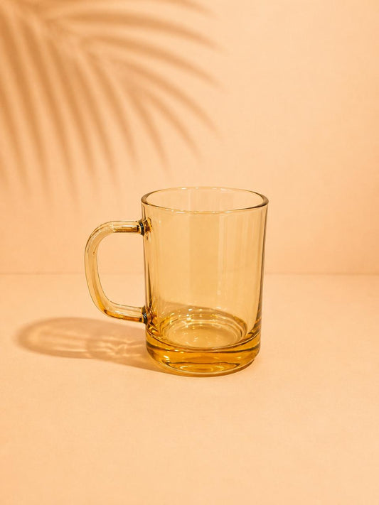Amber Glass Mug – 320ml (6pcs)