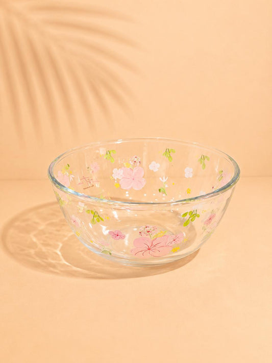 Floral Glass Bowl – 2.57L
