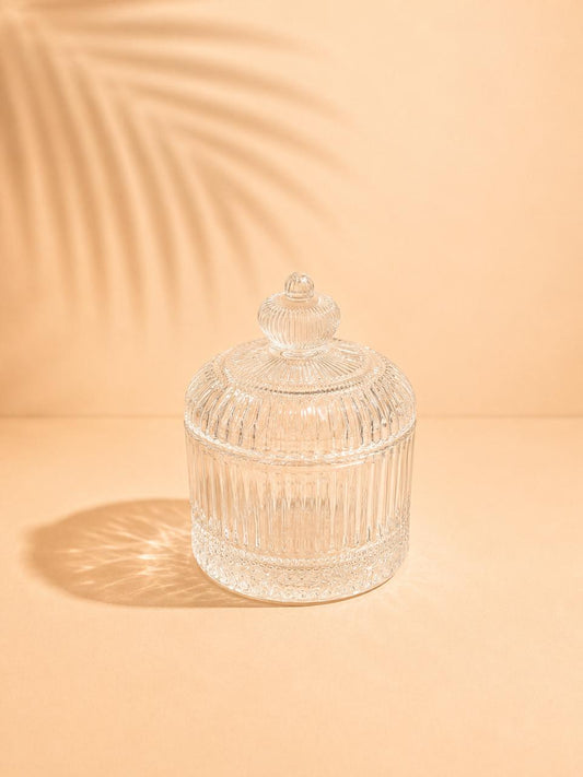 Glass Sugar Pot with Lid