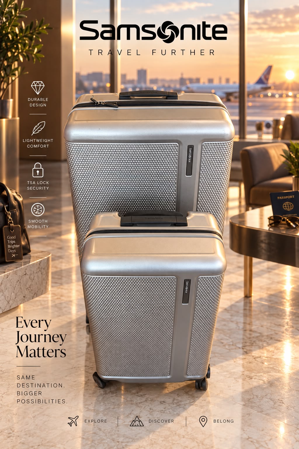 Samsonite Silver Luggage Set