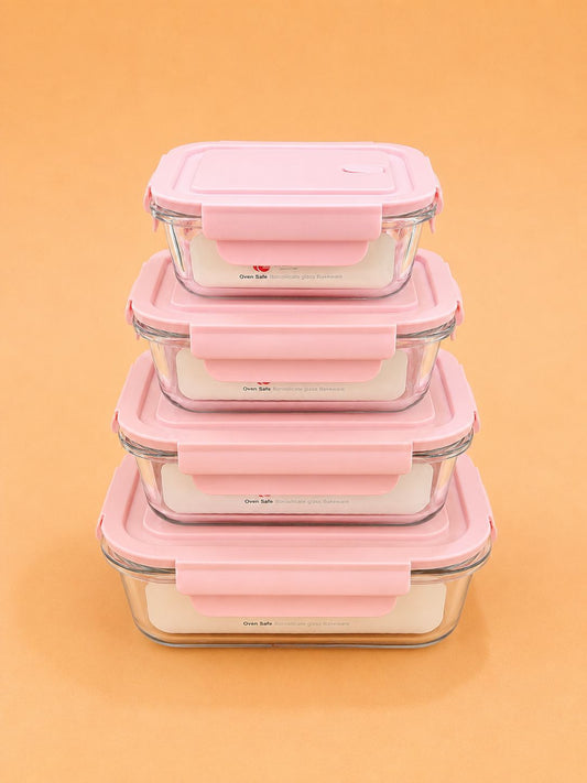 Premium Rectangular Glass Food Storage Container
