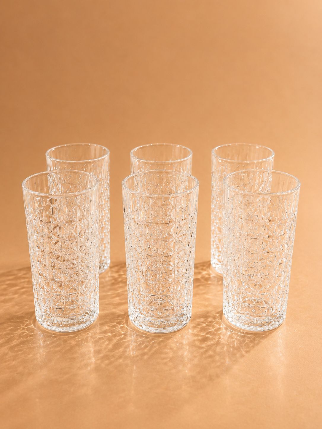 Royal Diamond Highball Glass Set – 375ml (Set of 6)
