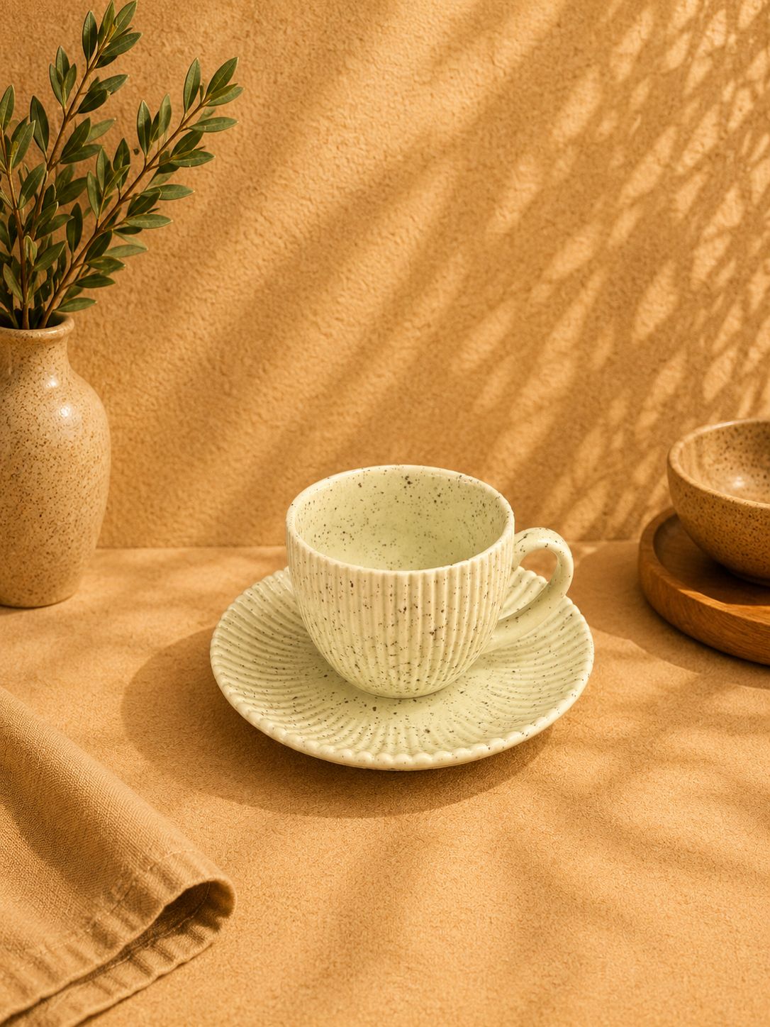 Ivory Speckle 6x6-Piece Coffee Set
